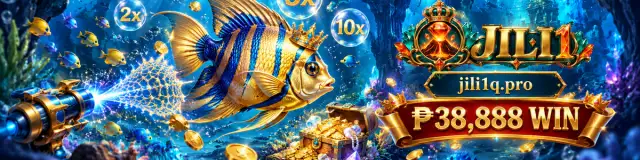 JILI1 fishing banner with underwater targets moving through the scene